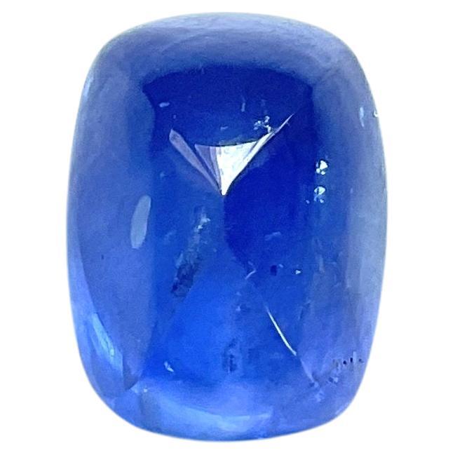 Certified 12.84 carats Blue Sapphire Sri Lanka Sugarloaf Cabochon Natural gem For Sale