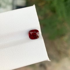 Certified 1.32 Carat Natural Loose Spinel Cushion Cut Gemstone