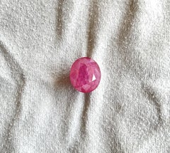 Certified 13.36 Carat Mozambique Ruby Oval Faceted Cut stone No Heat Natural Gem