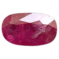 Certified 1.40 Carats Mozambique Ruby Oval Faceted Cut stone No Heat Natural Gem