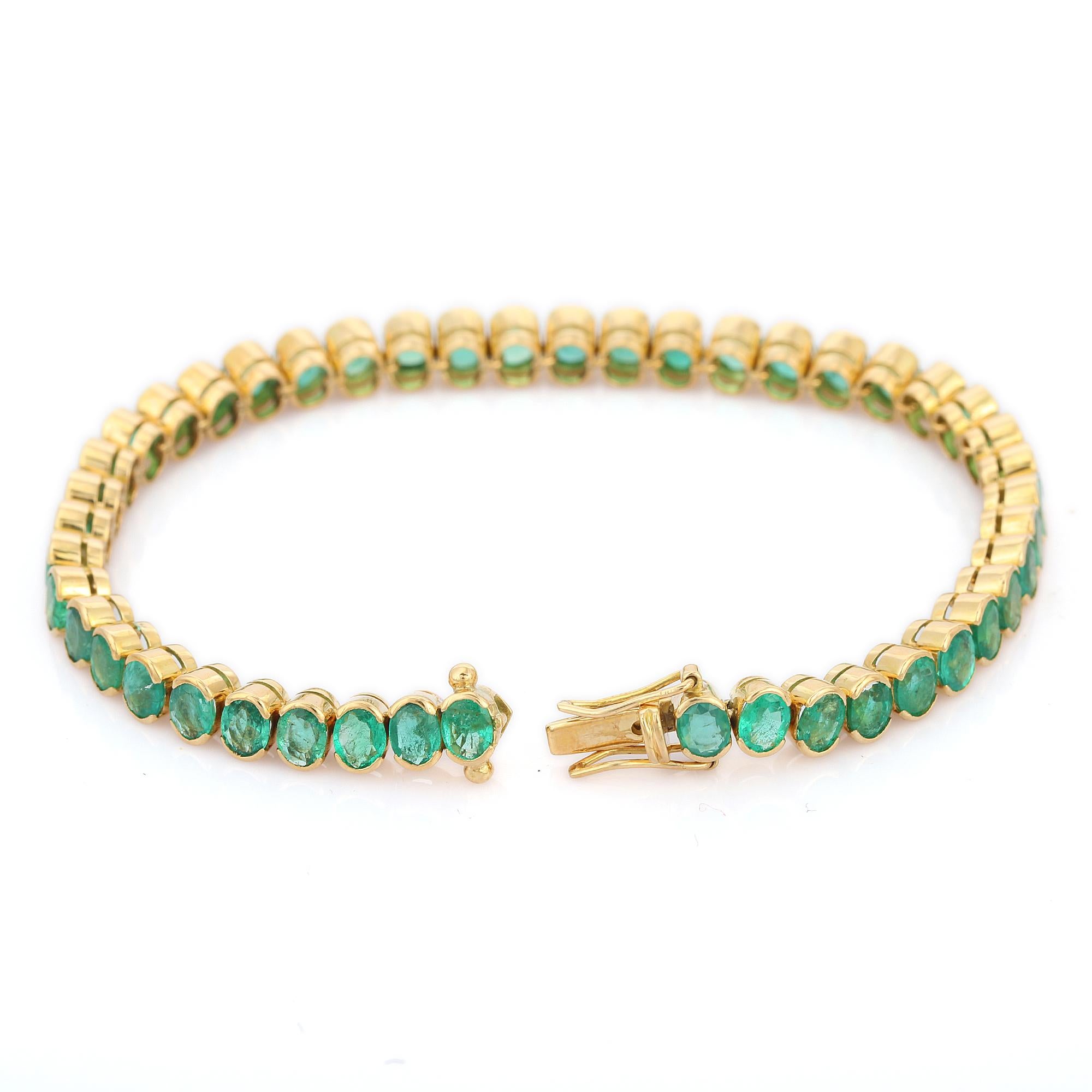 12.5ct 18ct yellow gold tennis bracelet guaranteed g/h colour si purity natural diamonds