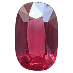 Certified 1.42 Carat vivid red Burmese spinel cut stone natural gem spinel