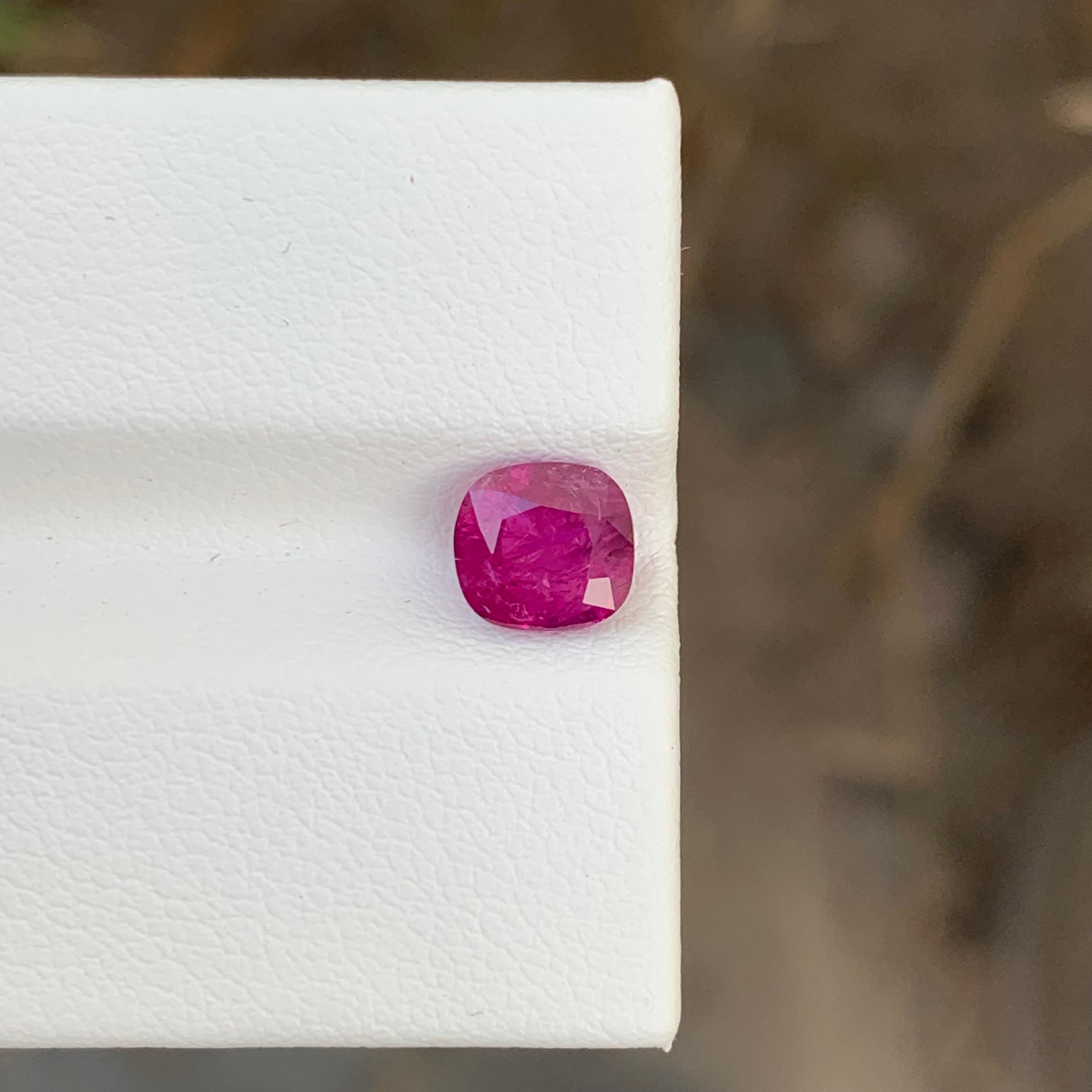 Certified 1.46 Carats Natural Pink Loose Ruby Ring Gem From Afghanistan Mine For Sale 9