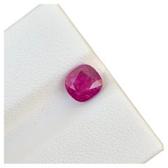 Bague en rubis rose naturel non certifié de 1,46 carats provenant d'une mine d'Afghanistan