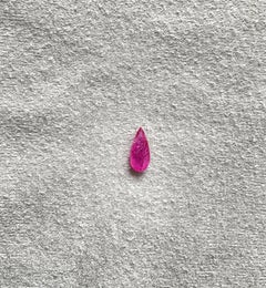 Certified 1.48 Carats Mozambique Ruby Pear Faceted Cutstone No Heat Natural Gem