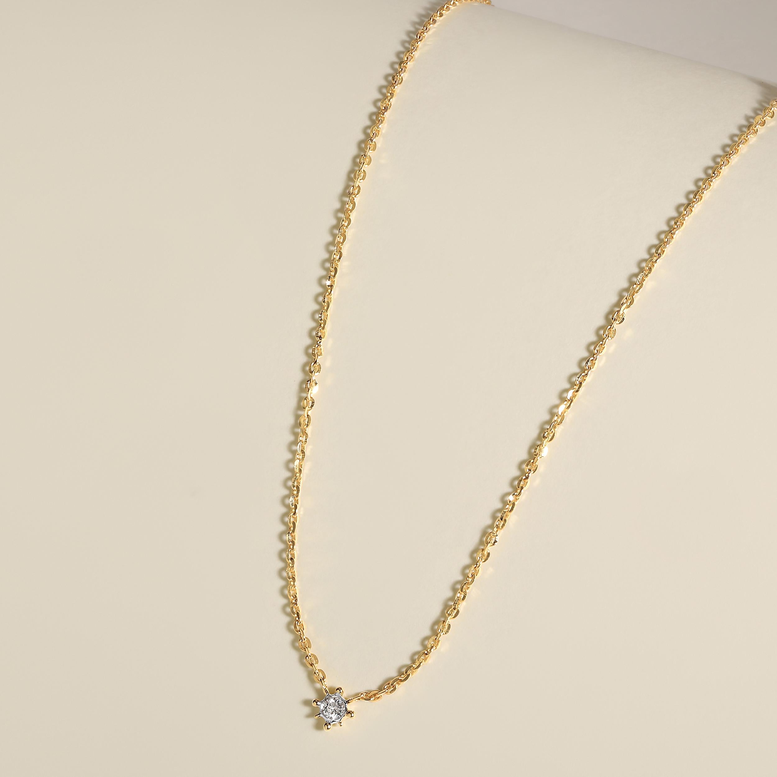 delicate 14k gold necklace
