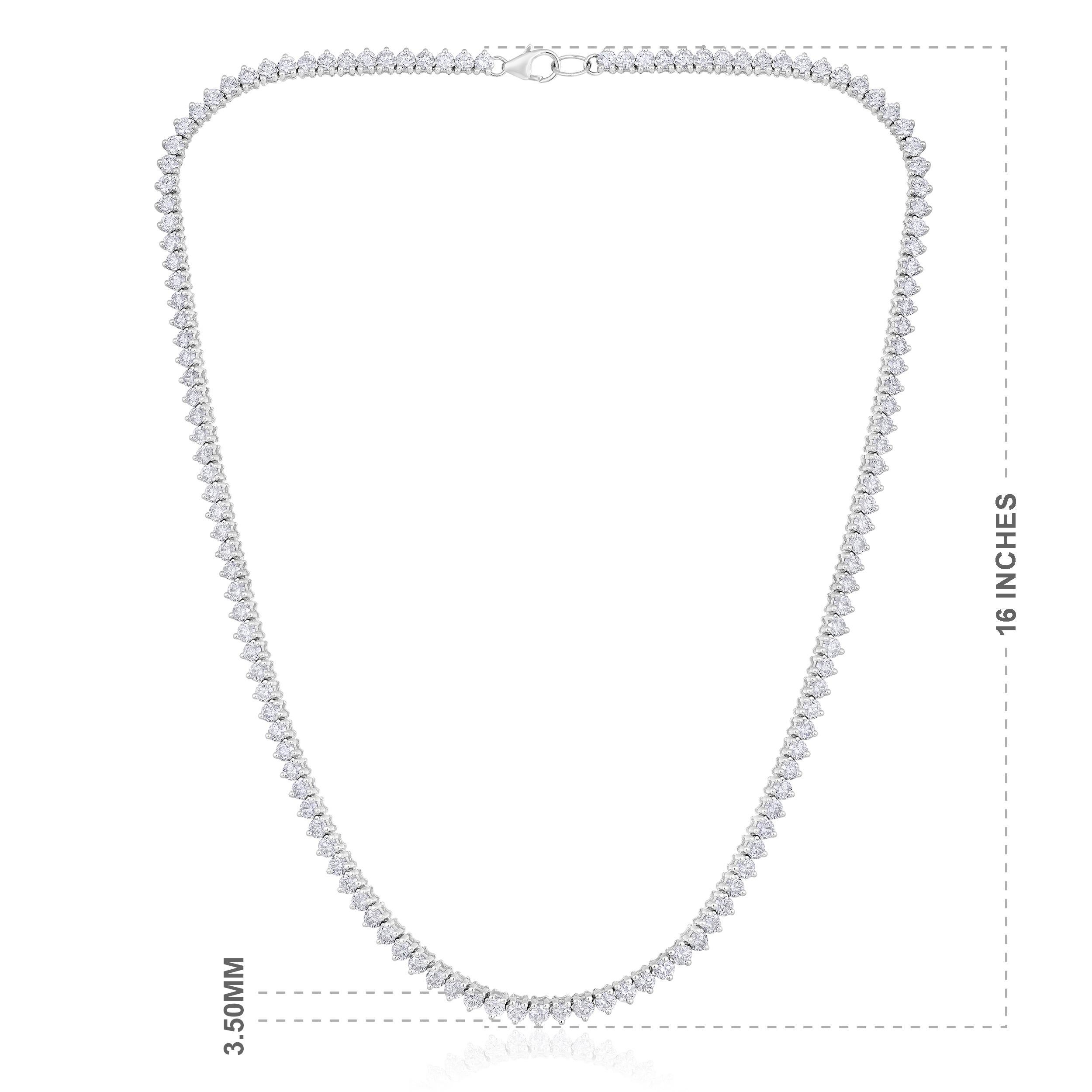 Mini 3 Prong Halfway Tennis Necklace – Ali Weiss Jewelry