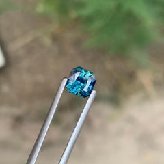 Zafiro cerámico natural suelto certificado de 1,55 quilates con forma octogonal