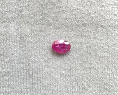 Certified 1.60 Carats Mozambique Ruby Oval Faceted Cut stone No Heat Natural Gem