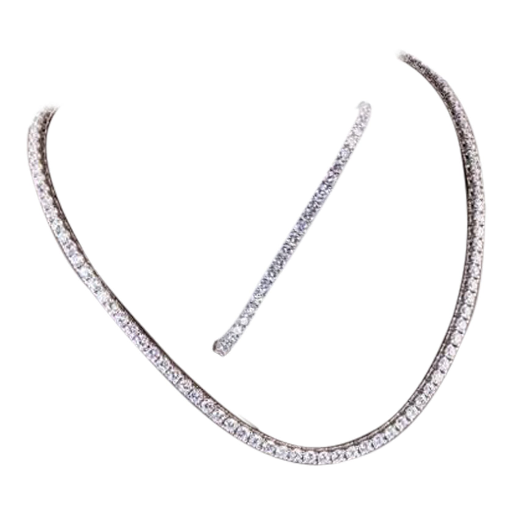 Certified 16.00 Ct Diamonds 18K Gold Parure For Sale