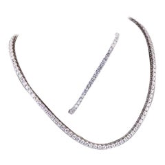 Parure en or 18 carats certifiée 16,00 carats de diamants