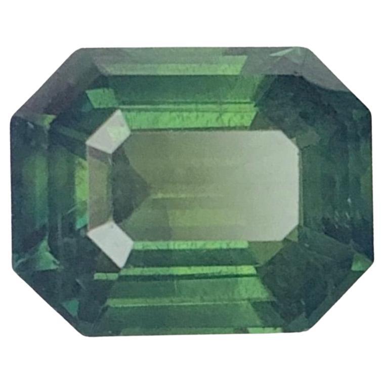 Certified 1.61 Carat Natural Loose Sapphire Octagon Shape Gemstone For Sale