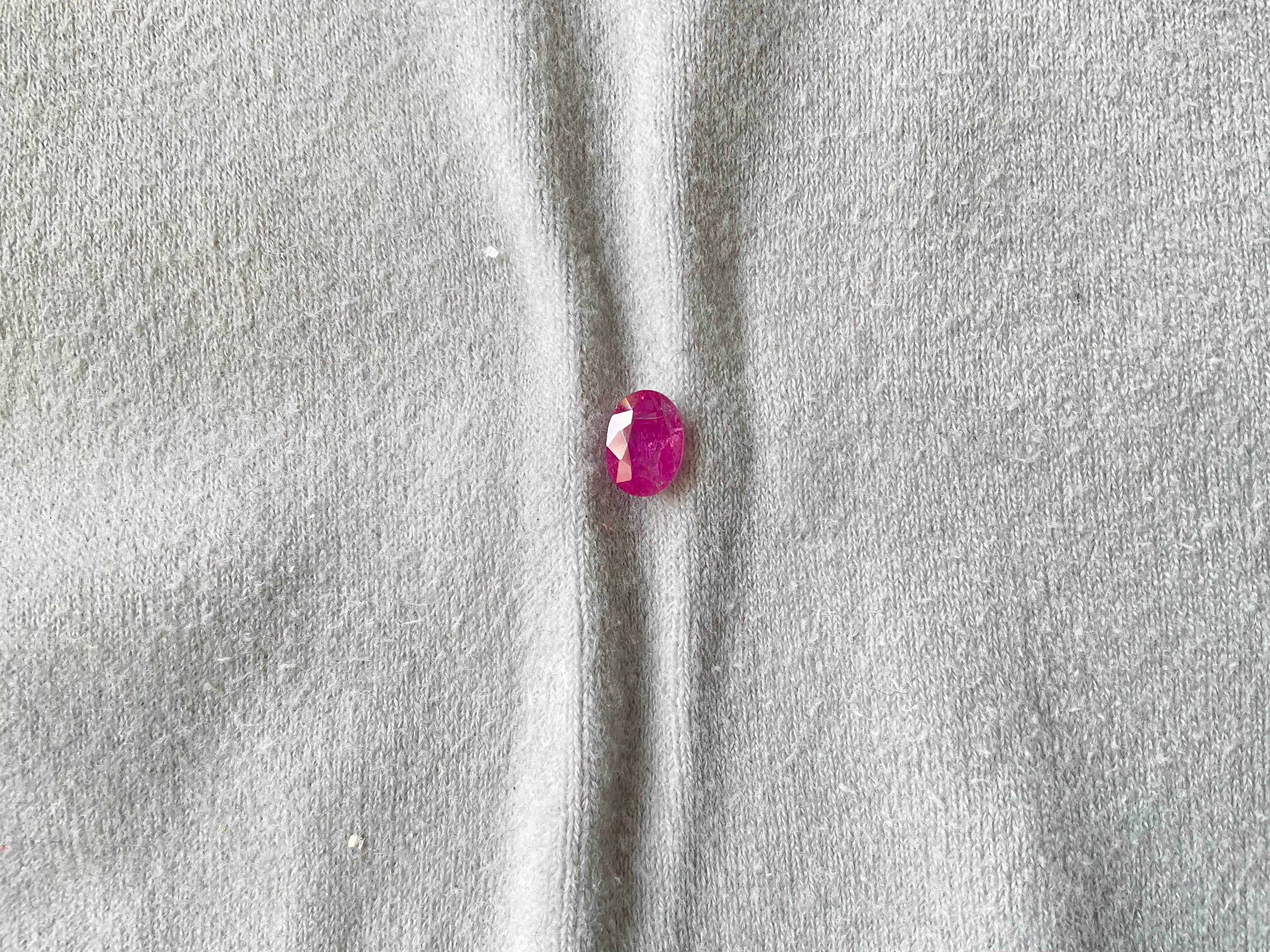 Certified 1.61 Carats Mozambique Ruby Oval Faceted Cut stone No Heat Natural Gem

Weight: 1.61 Carats
Size:  8x6x4 MM
Pieces: 1
Shape: Faceted Oval cut stone