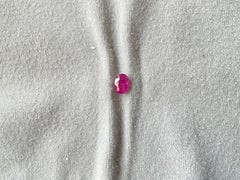 Certified 1.61 Carats Mozambique Ruby Oval Faceted Cut stone No Heat Natural Gem