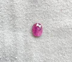Certified 1.61 Carats Mozambique Ruby Oval Faceted Cut stone No Heat Natural Gem