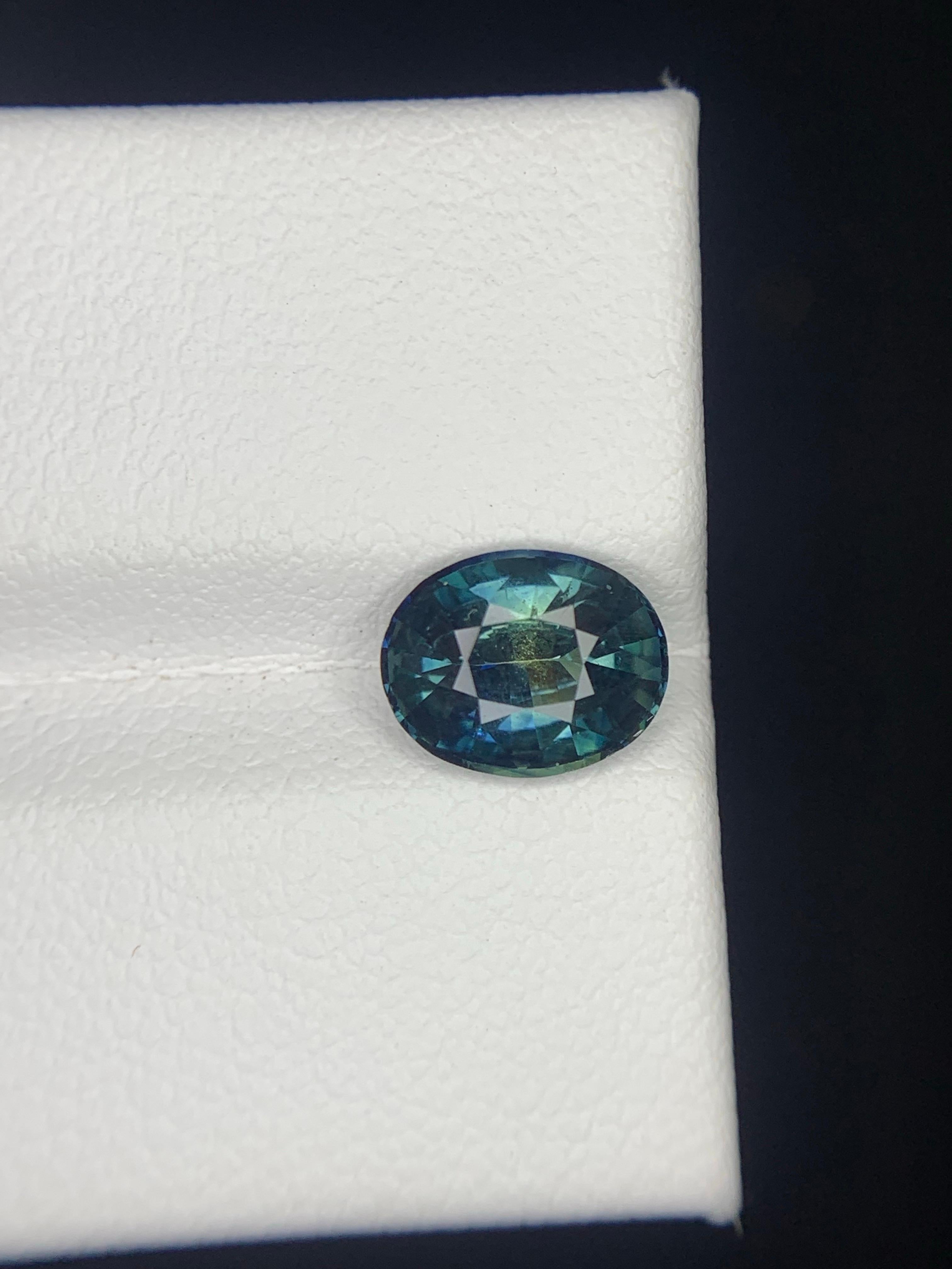 Certified 1.63 Carat Natural Loose Bi Colour Sapphire From Madagascar, Africa en vente 9