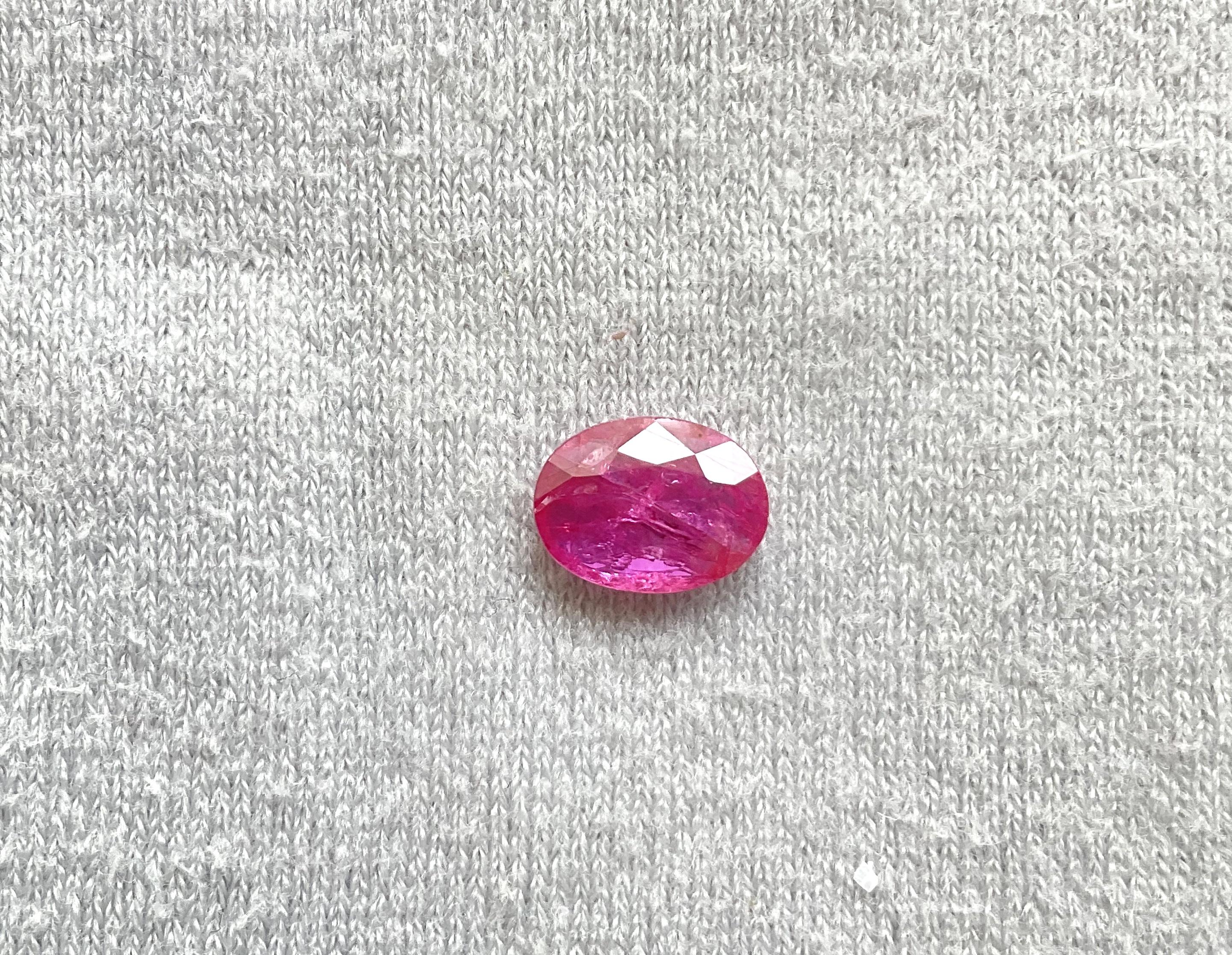 Certified 1.63 Carats Mozambique Ruby Oval Faceted Cut stone No Heat Natural Gem

Weight: 1.63 Carats
Size: 9x6.5x2 MM
Pieces: 1
Shape: Faceted Oval cut stone