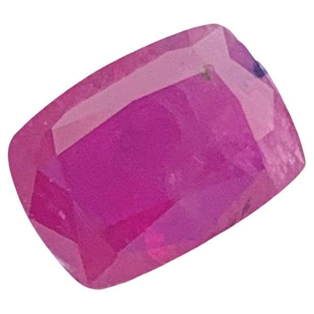 Certified 1.65 Carat Natural Loose Ruby Corundum From Afghan Mine Ring Gemstone