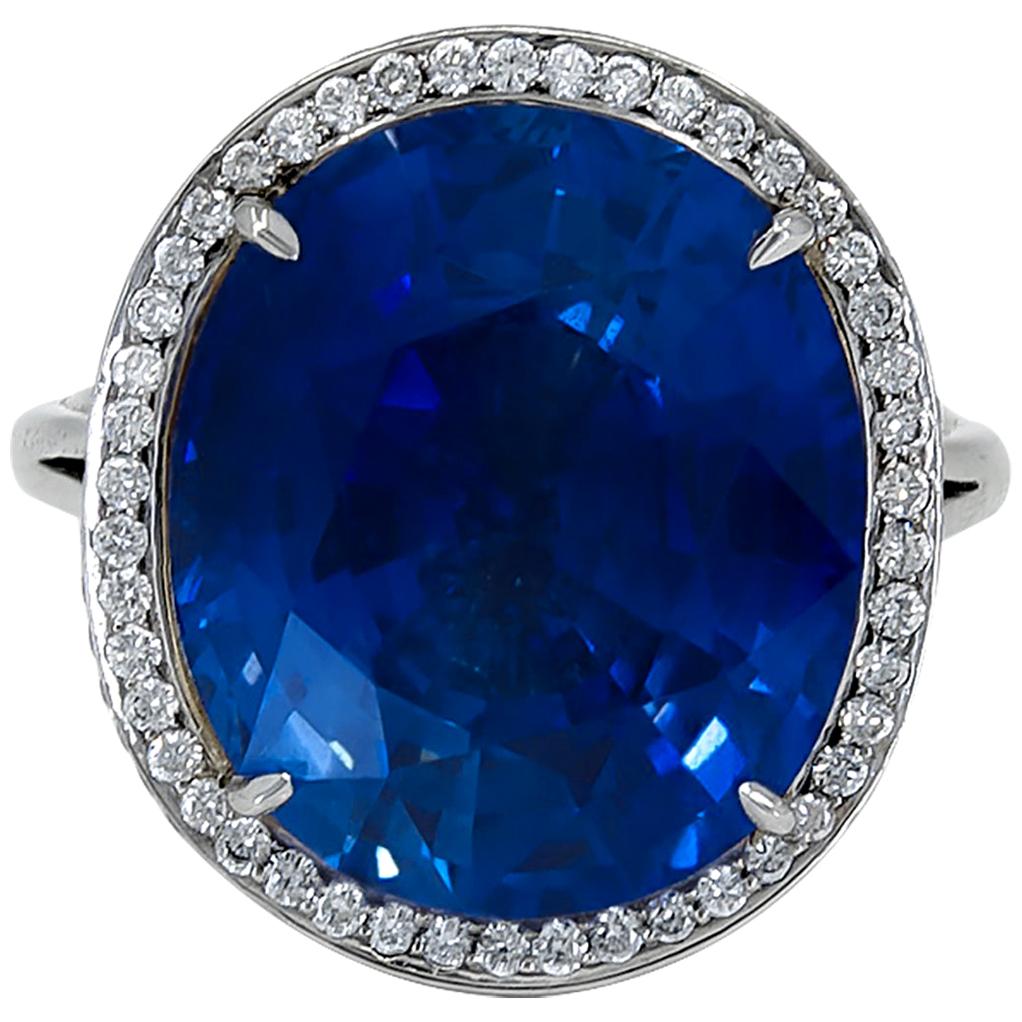 Spectra Fine Jewelry 8.46 Carat Certified Cobalt Blue Spinel Diamond ...