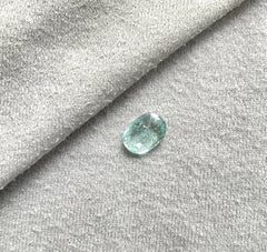 Certified 1.75 Carats Green Paraiba Tourmaline Oval Cut Stone for Fine Jewelry