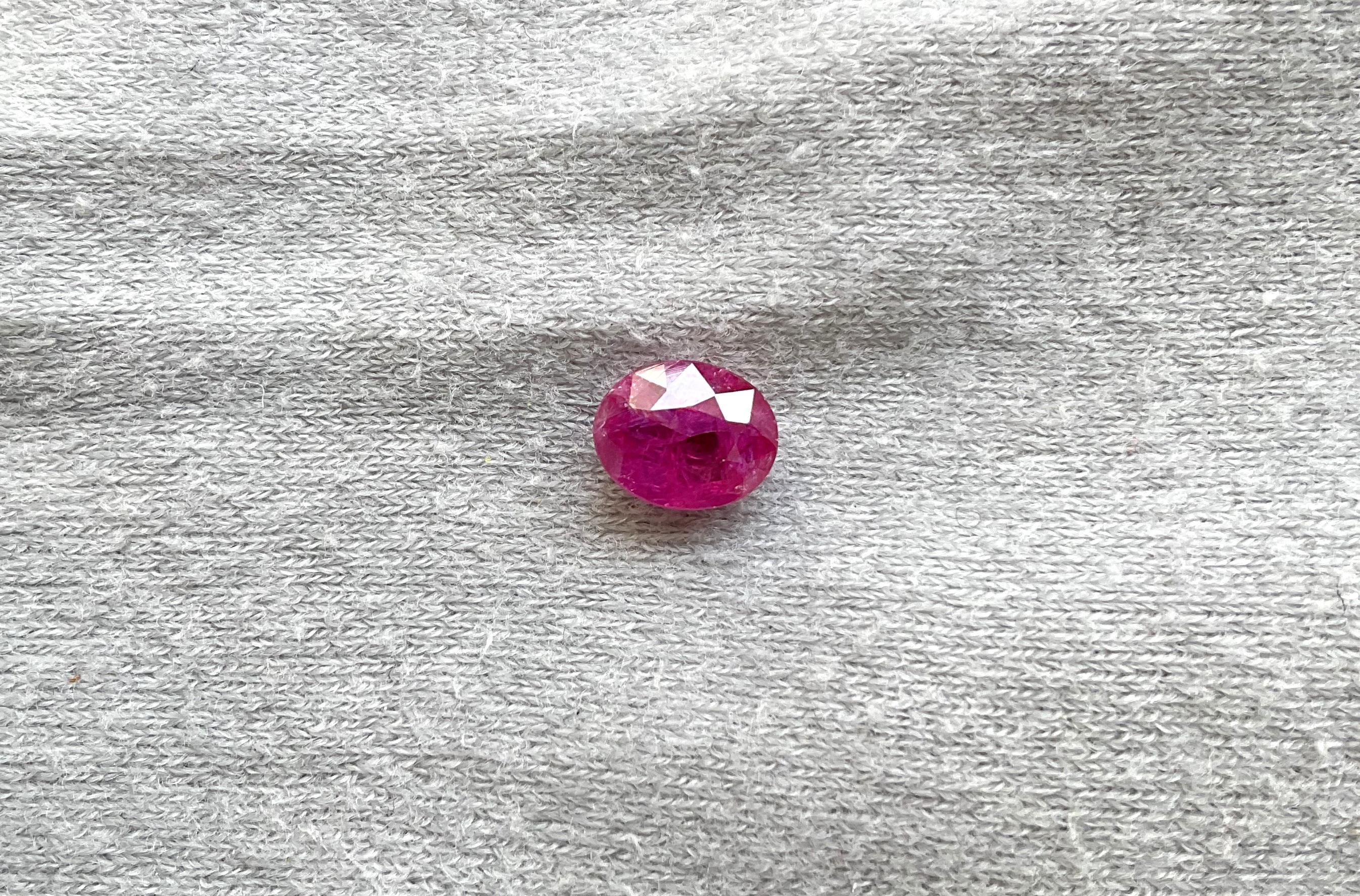 Certified 1.78 Carats Mozambique Ruby Oval Faceted Cut stone No Heat Natural Gem

Weight: 1.78 Carats
Size: 8x6x3.5 MM
Pieces: 1
Shape: Faceted Oval cut stone