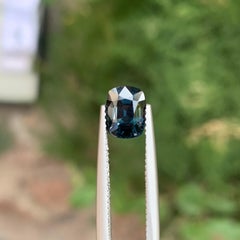 Certified 1.79 Carat Natural Loose Violent Blue Spinel Cushion Shape Gemstone