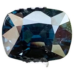 Certified 1.79 Carat Natural Loose Violent Blue Spinel Cushion Shape Gemstone