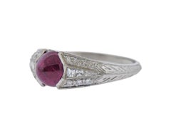 Certified 1.82 Carat No Heat Ruby Platinum Diamond Ring