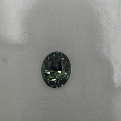 Certified 1.85 Carat Green Teal Sapphire Gemstone