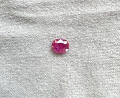 Certified 1.85 Carats Mozambique Ruby Cushion Faceted Cut stone No Heat Natural