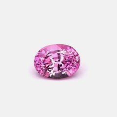 Certified 1.85 Ct Unheated Pink Sapphire Ceylon Origin Ring Gemstone