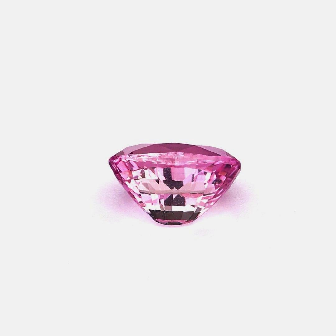 Zertifiziert 1,85 Karat Unerhitzter Rosa Saphir Ceylon Herkunft Ring Edelstein  (Ovalschliff) im Angebot