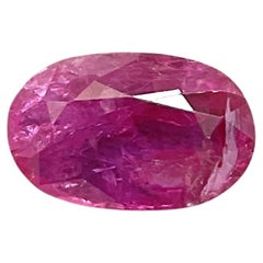 Certified 1.87 Carats Mozambique Ruby Oval Faceted Cut stone No Heat Natural Gem