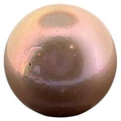 Certified 18.7mm Loose Lilac Freshwater Bead Cultured Pearl Undrilled Superior