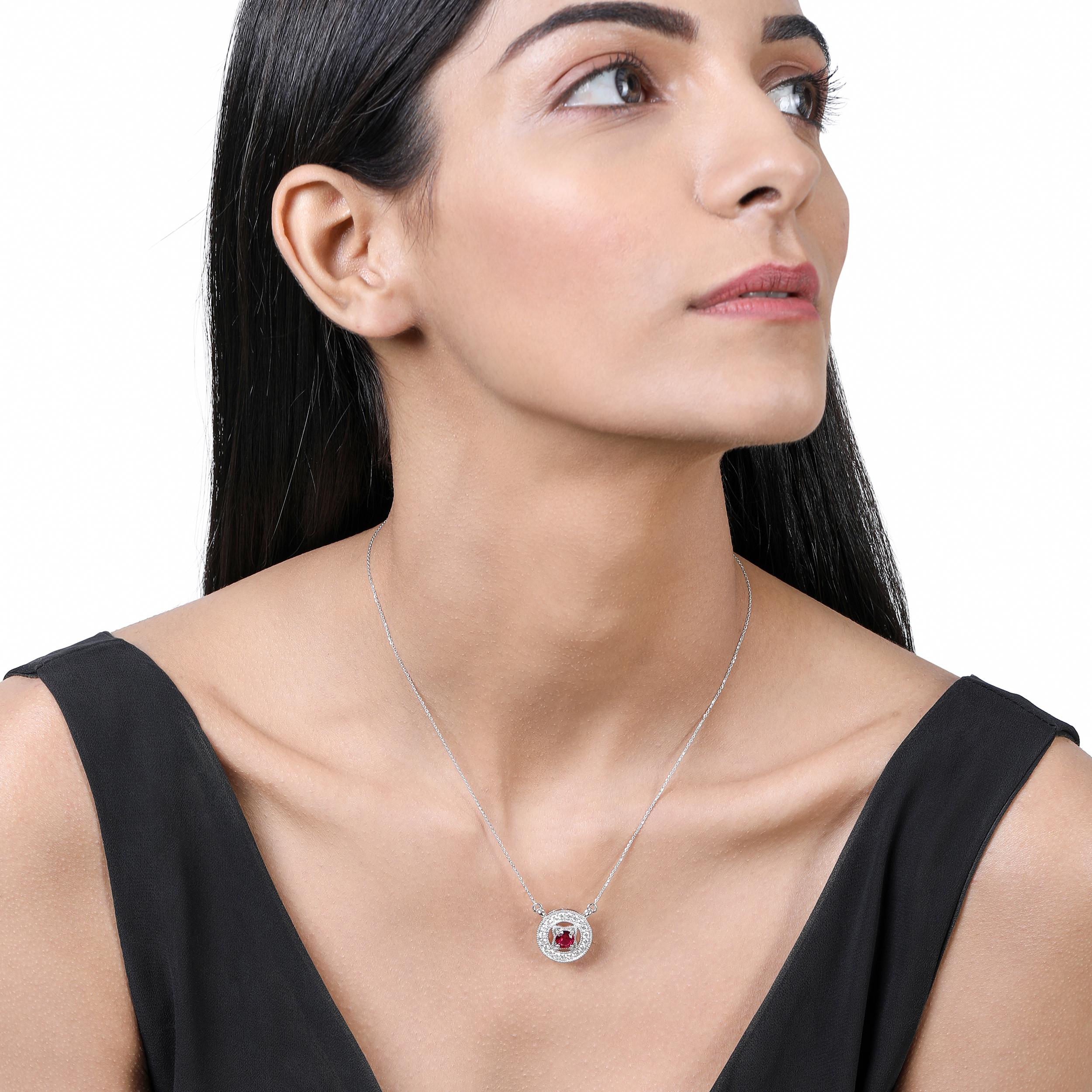 Crafted in 5.95 grams of 18K White Gold, the necklace contains 20 stones of Rose Cut Natural Diamonds with a total of 1.24 carat in E-F color and VVS-VS clarity combined with 135 stones of Round Natural Diamonds with a total of 0.6 carat in E-F