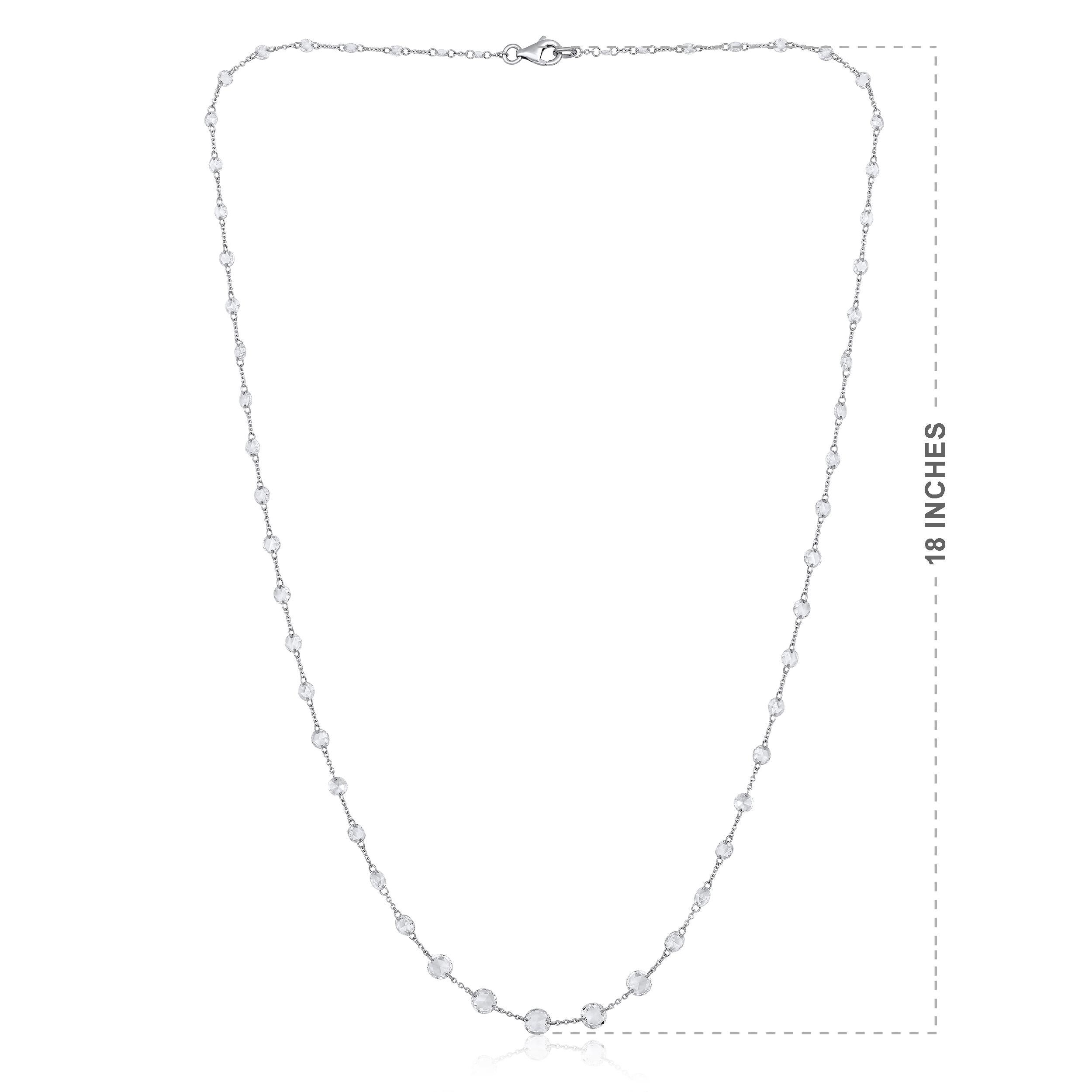 Taille brillant Collier tennis en or 18 carats certifié E-VVS avec diamants naturels de 3,7 carats taillés en poire en vente