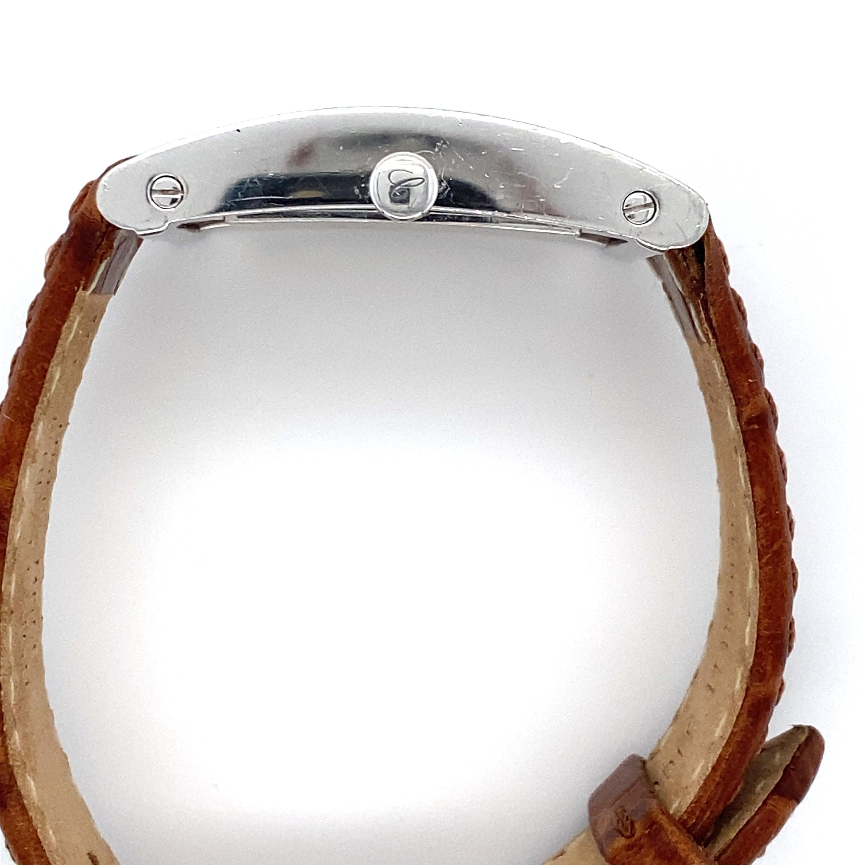 Certified 18k White Gold 3 Carat Diamond Chopard Mother of Pearl H Series Watch 11