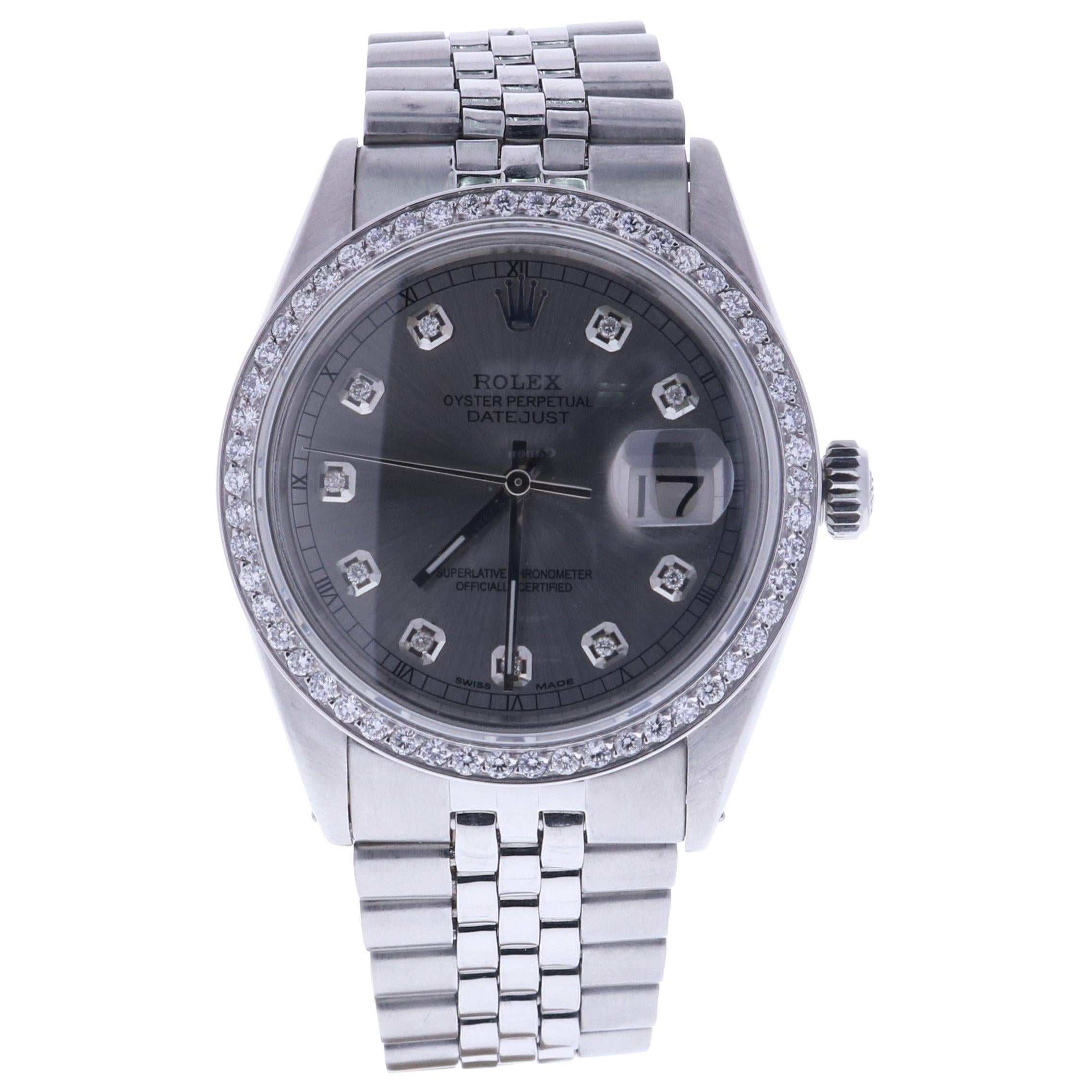 Certified 1979 Rolex Datejust 16014 Grey Dial For Sale
