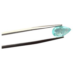 Certified 1.98 Carats Paraiba Tourmaline Pear Cut Stone for Fine Jewellery