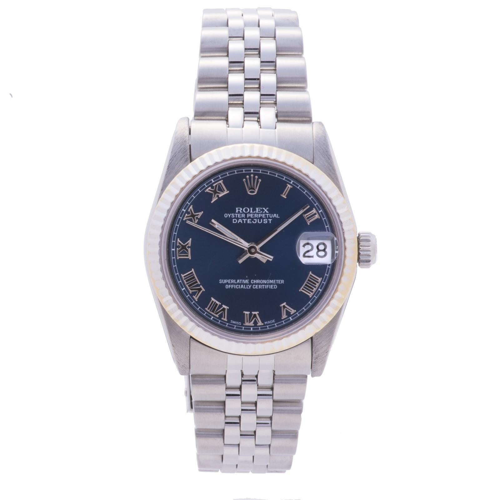Certified 1983 Rolex Datejust 68240 Black Dial For Sale