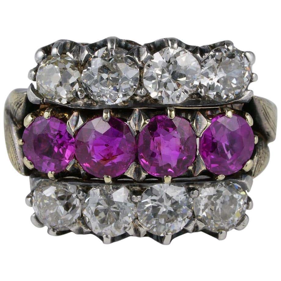 Certified 2.0 Carat Burma Ruby 2.60 Carat Diamond Rarest Ring For Sale ...