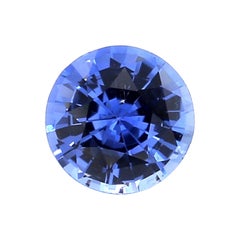 Certified 2.00 Carat No Heat Round Sapphire