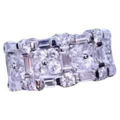 Anillo de cóctel de 18 quilates con diamantes naturales certificados de 2,00 quilates