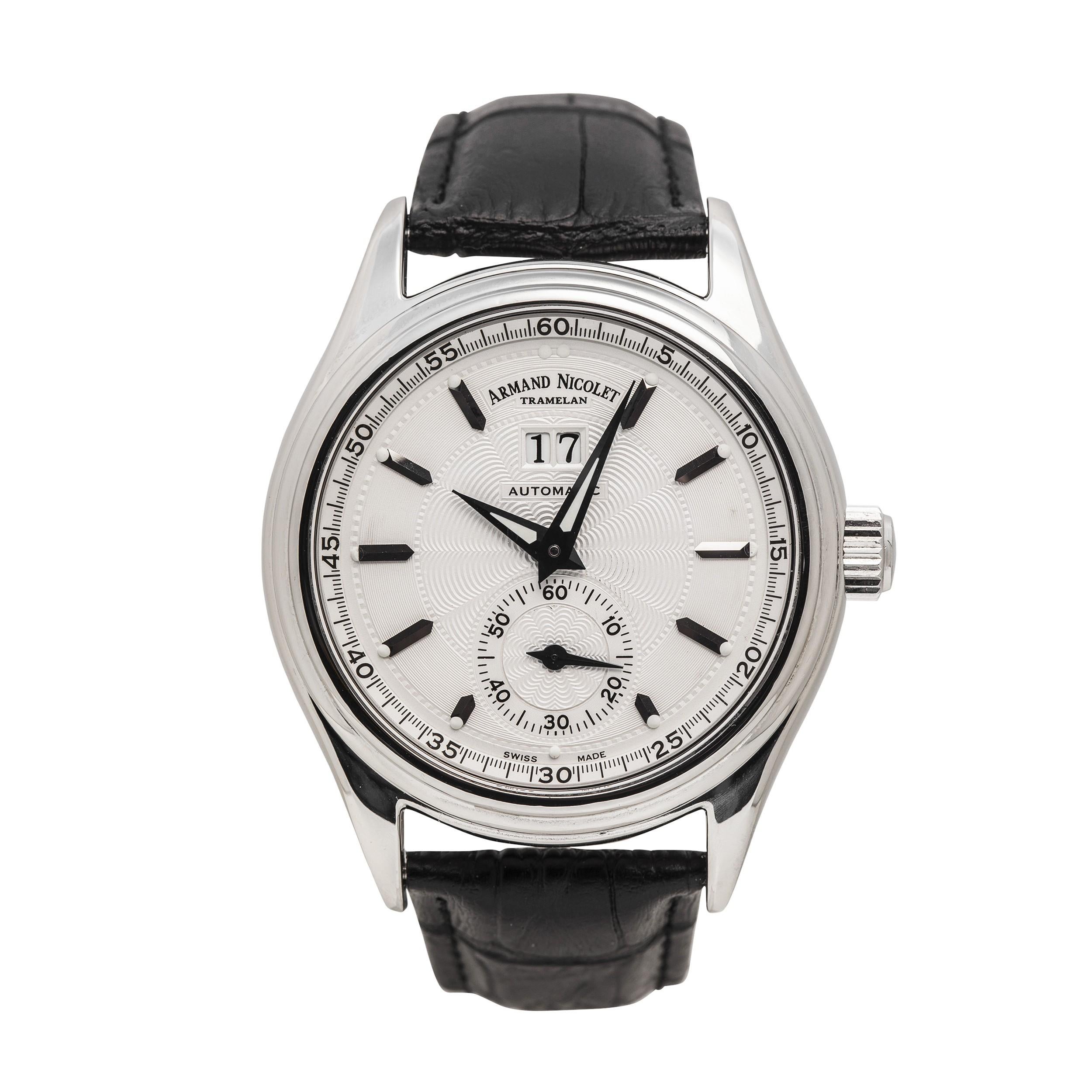Certified 2009 Armand Nicolet AN9146 30932 White Dial For Sale