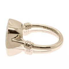 1ct CushionCut Diamond Engagement Ring bezel set in 18ct yellow gold