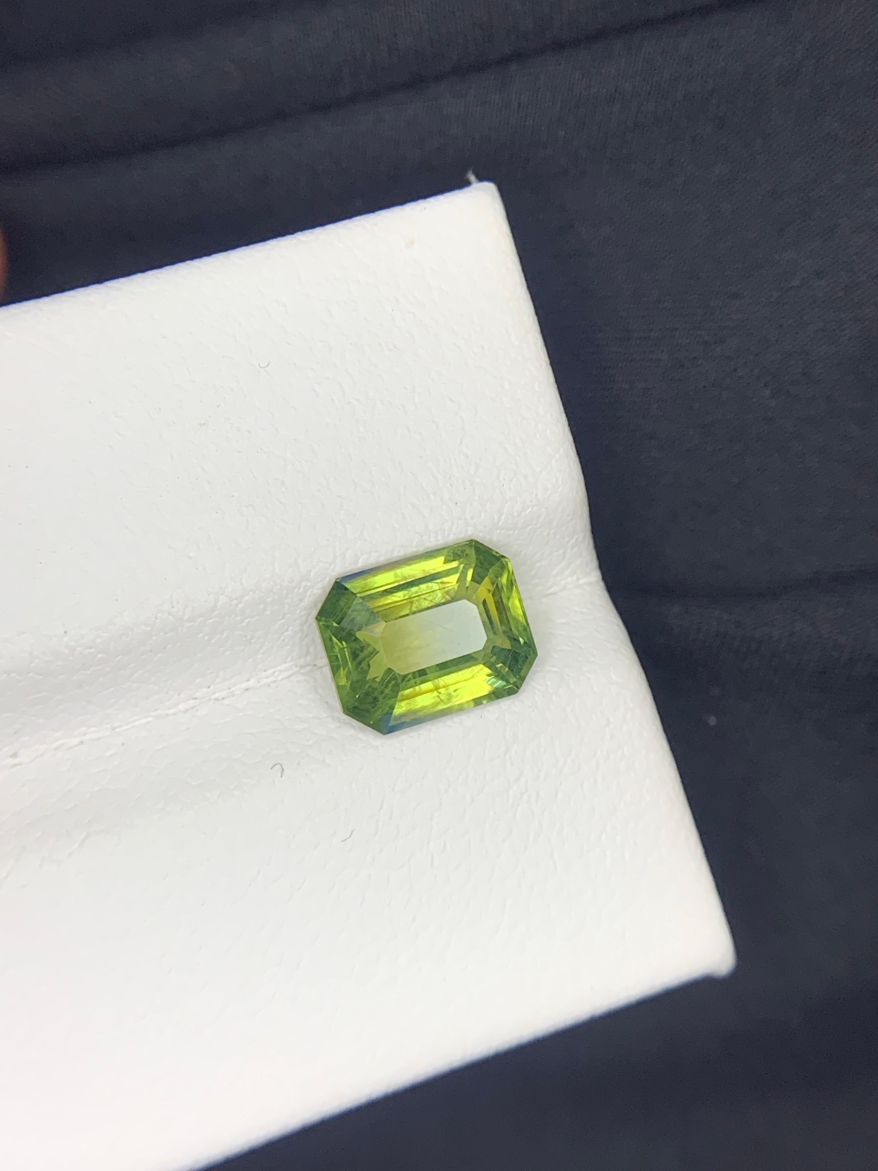 Zertifizierter 2,03 Karat natürlicher loser bläulich grüner Saphir Edelstein im Angebot 7