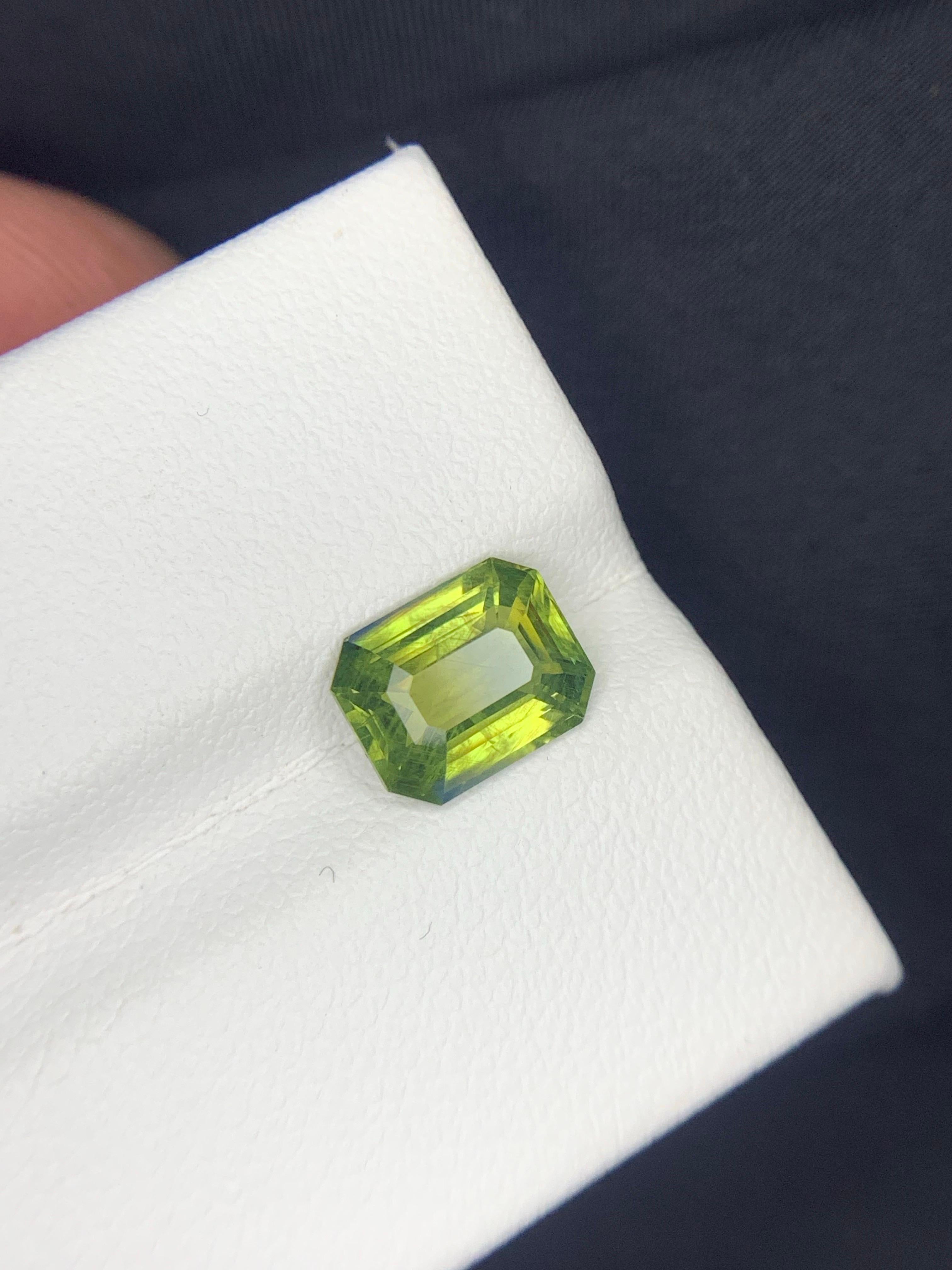 Zertifizierter 2,03 Karat natürlicher loser bläulich grüner Saphir Edelstein im Angebot 8