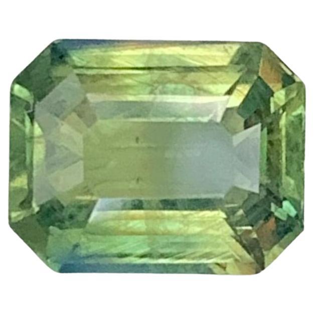 Certified 2.03 Carat Natural Loose Bluish Green Sapphire Gemstone (pierre précieuse de saphir vert bleuté)