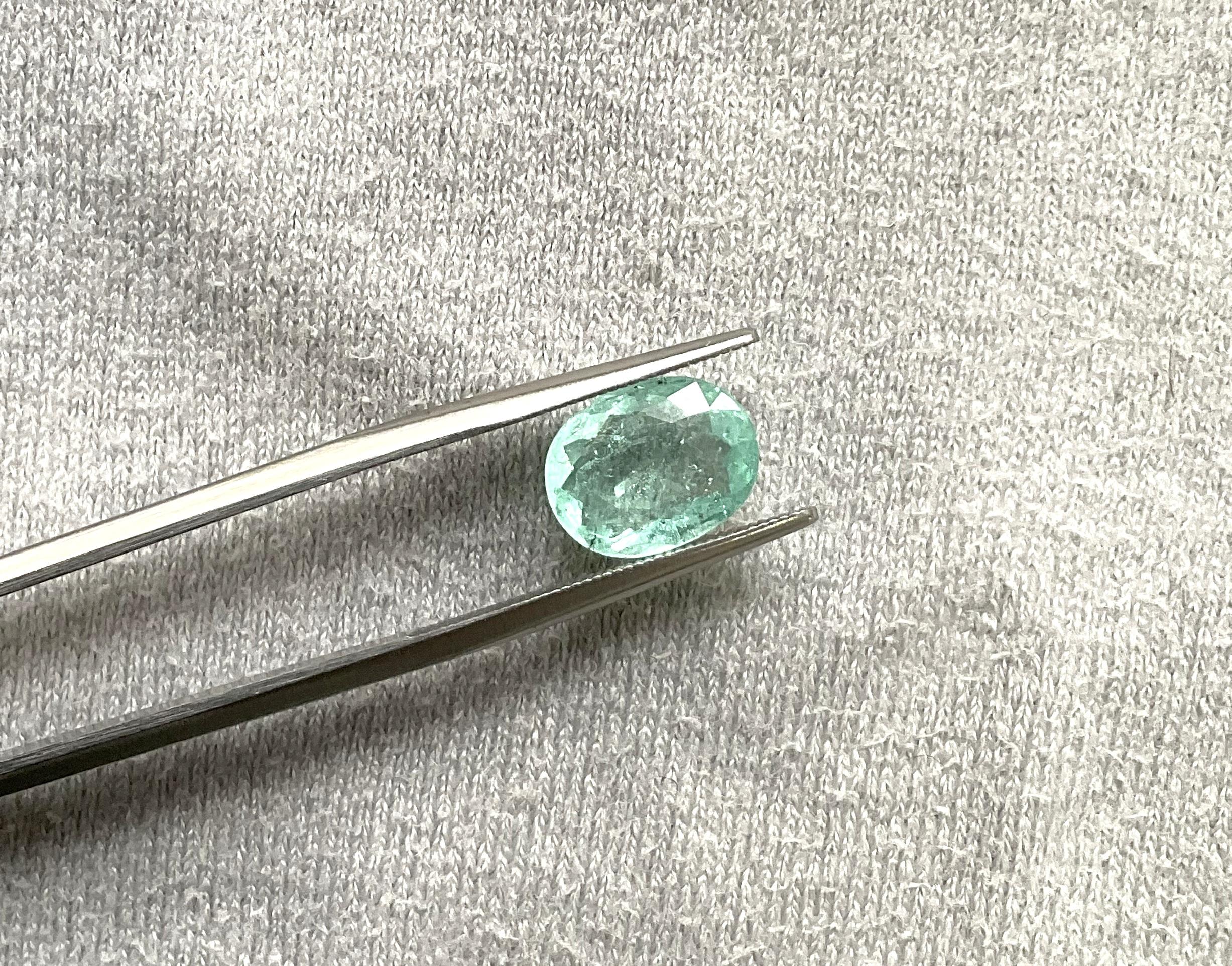 Certified 2.03 Carats Paraiba Tourmaline Oval Cut Stone for Fine Jewellery Gems In New Condition For Sale In Jaipur, RJ