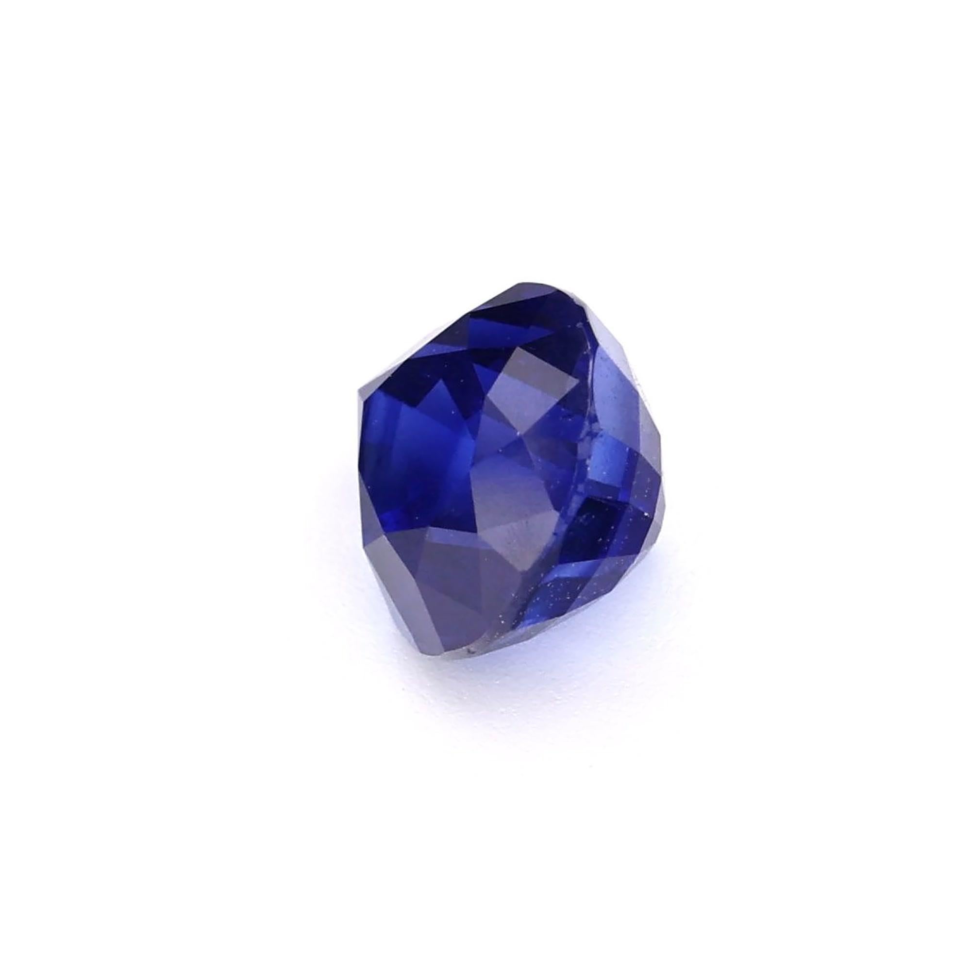 Pear Cut Certified 2.05 carat Blue Sapphire Pear Shape Ceylon Origin Ring Stone For Sale